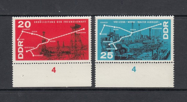 DDR Mi-Nr. 1227-1228 ** postfrisch - Unterrand