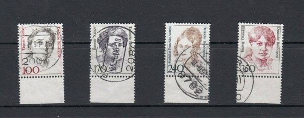 BRD Mi.-Nr. 1390-1393 Unterrand gestempelt - Tagesstempel