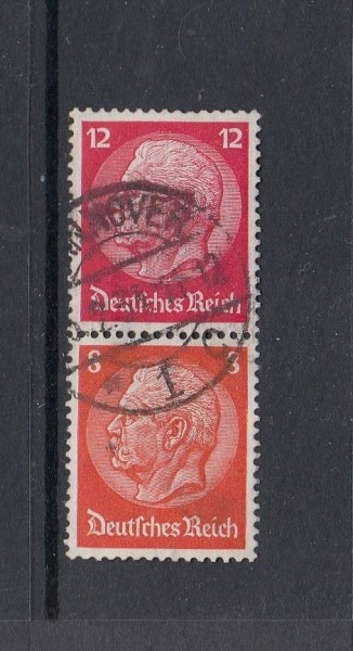 Deutsches Reich Zusammendruck Mi-Nr. S 110 gestempelt