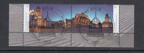 BRD 2013 Mi-Nr. 2983-2984 gestempelt mit 2 ESST Berlin als Paar + Gummi + Bogenecke