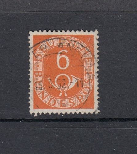 BRD Posthorn Mi-Nr. 126 zentrisch gestempelt - Vollstempel