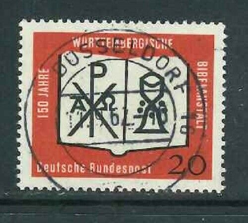 BRD Mi-Nr. 382 - Vollstempel - zentrisch gestempelt Düsseldorf + Gummierung