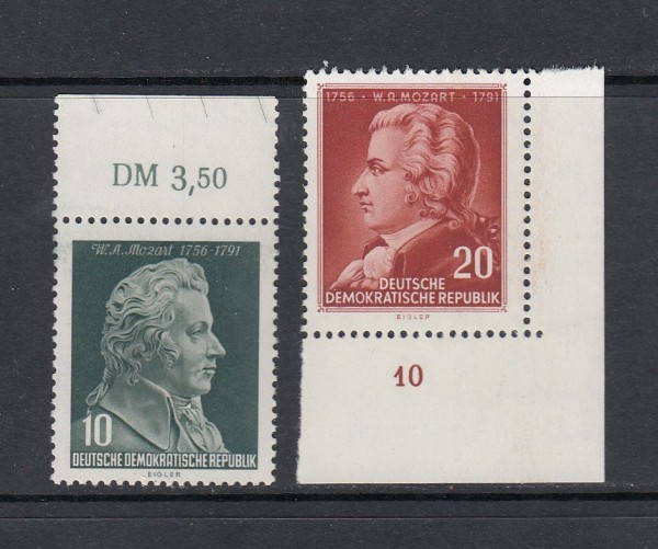 DDR Mi-Nr. 510-511 ** postfrisch - Bogenränder