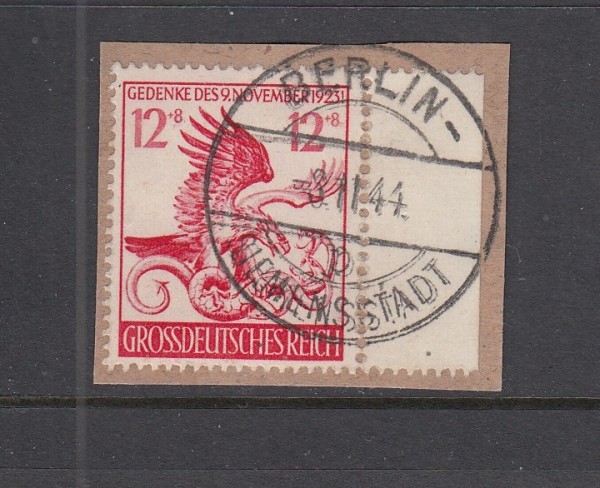 Deutsches Reich Mi-Nr. 906 gestempelt Ersttag auf Briefstück