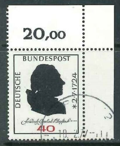 BRD Mi-Nr. 809 Bogenecke / Ecke 2 - gestempelt