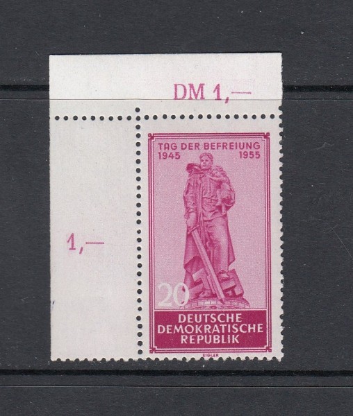 DDR Mi-Nr. 463 ** postfrisch - Eckrand / Bogenecke