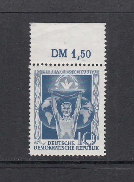 DDR Mi-Nr. 484 ** postfrisch mit Oberrand