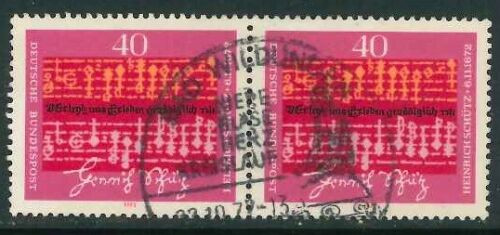 BRD Mi-Nr. 741 als Paar - zentrisch gestempelt Sonderstempel Bad Wildungen