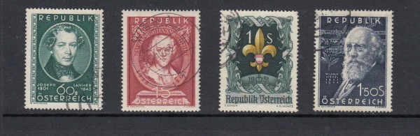 Österreich Michel-Nr. 964-967 gestempelt