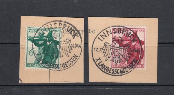 Deutsches Reich Mi-Nr. 897-898 mit Sonderstempel auf Briefstück
