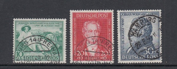 Bizone Mi-Nr. 108-110 gestempelt