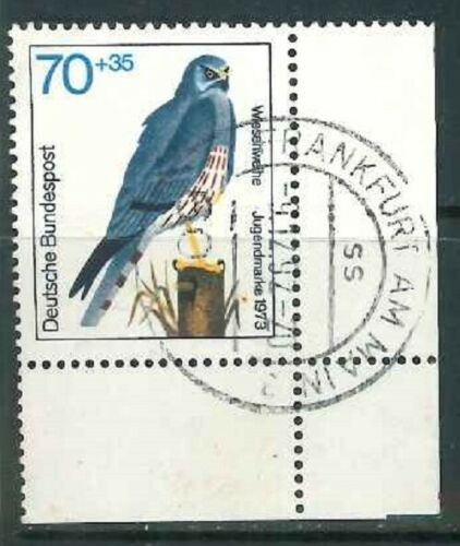 BRD Mi-Nr. 757 Ecke 4 - Eckrand - zentrischer Vollstempel Frankfurt/Main