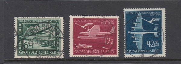 Deutsches Reich Mi-Nr. 866-868 zentrisch gestempelt