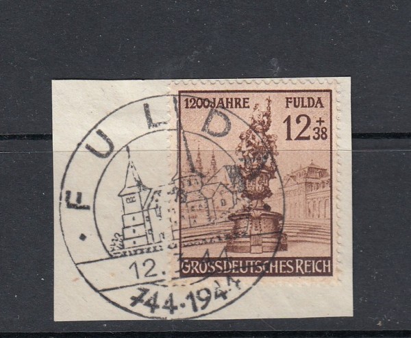 Deutsches Reich Mi-Nr. 886 mit Sonderstempel auf Briefstück