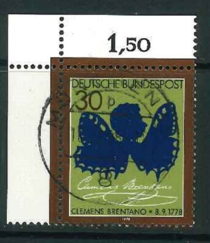 BRD Mi-Nr. 978 Bogenecke / Ecke 1 zentrischer Vollstempel
