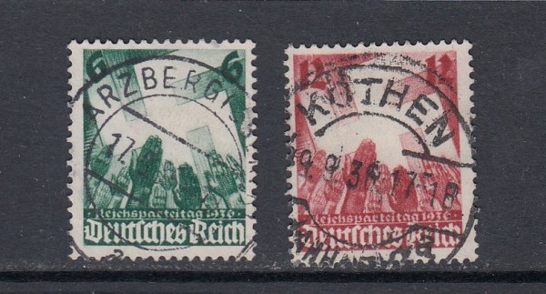 Deutsches Reich Mi-Nr. 632-633 zentrisch gestempelt