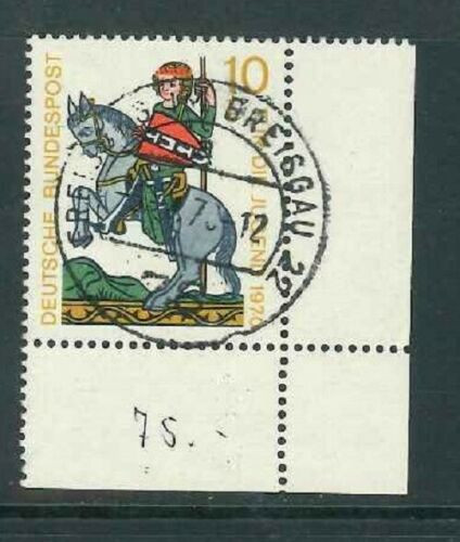 BRD Mi-Nr. 612 Bogenecke / Ecke 4 - zentrischer Vollstempel - Freiburg Breisgau - Ersttag