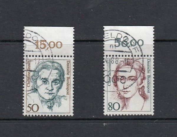 BRD Mi-Nr. 1304-1305 Oberrand gestempelt - Tagesstempel