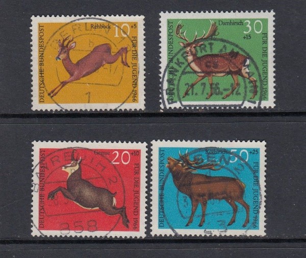 BRD Mi-Nr. 511-514 zentrisch gestempelt