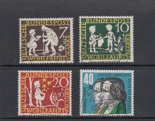 BRD Mi.-Nr. 322-325 zentrisch gestempelt - Vollstempel