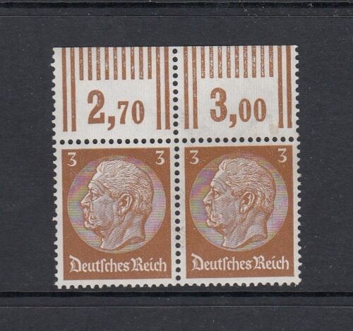 Deutsches Reich Mi-Nr. 513 W OR - waagerechtes Paar mit Oberrand ** postfrisch