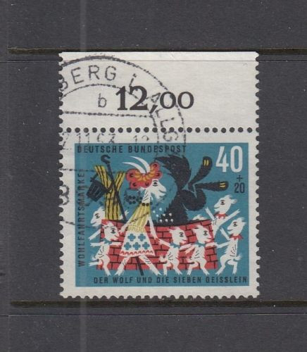 BRD Mi-Nr. 411 Oberrand - gestempelt