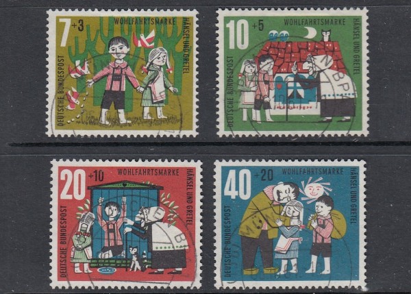 BRD Mi.-Nr. 369-372 zentrisch gestempelt - Vollstempel