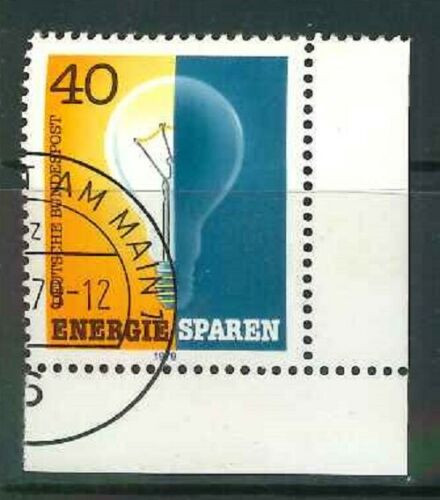 BRD Mi-Nr. 1031 Bogenecke / Ecke 4 / Eckrand gestempelt + Gummierung