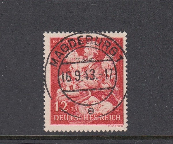 Deutsches Reich Mi-Nr. 859 zentrisch gestempelt Magdeburg