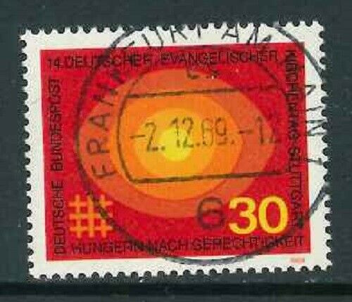 BRD Mi-Nr. 595 zentrischer Vollstempel - Frankfurt / Main - kein Ersttag