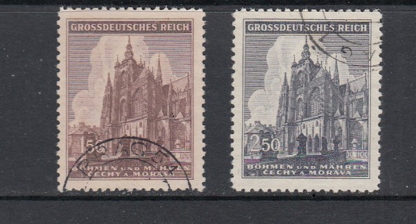 Böhmen und Mähren Mi-Nr. 140-141 gestempelt