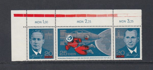 DDR Zusammendruck Dreierstreifen - Mi-Nr. 1138-1140 ** postfrisch - Bogenecke