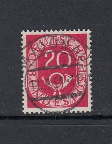 BRD Posthorn Mi-Nr. 130 zentrisch gestempelt - Vollstempel