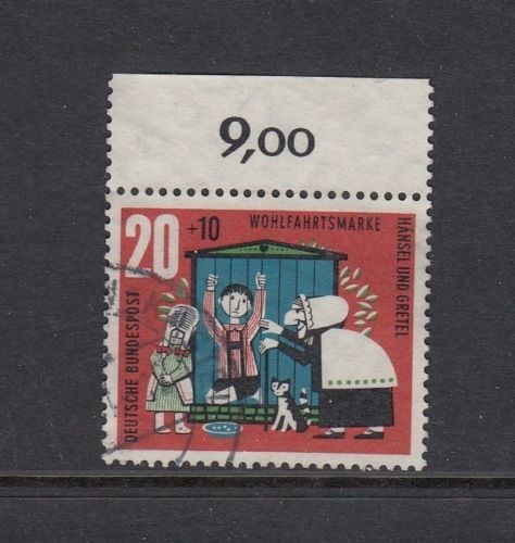 BRD Mi-Nr. 371 Oberrand gestempelt