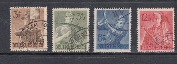 Deutsches Reich Mi-Nr. 850-853 gestempelt