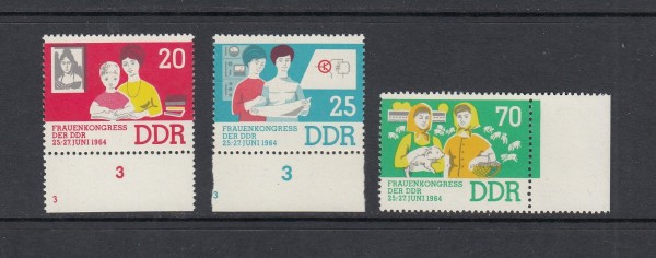 DDR Mi-Nr. 1030-1032 ** postfrisch - Bogenrand