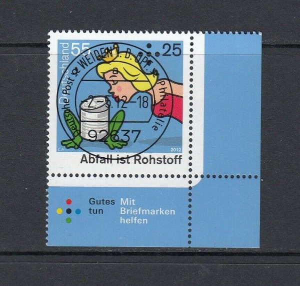 BRD 2012 - Mi-Nr. 2932 - Ecke 4 / Bogenecke - zentrisch - Vollstempel - Ersttag