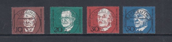 BRD Mi-Nr. 554-557 zentrisch gestempelt - Einzelmarken aus Block 4