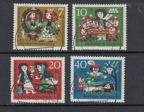 BRD Mi.-Nr. 385-388 zentrisch gestempelt - Vollstempel